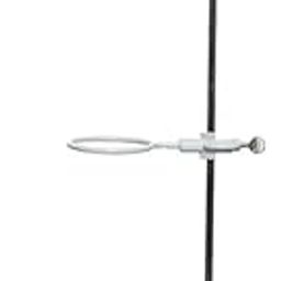 VISCI Retort Stand Heavy Duty Chemical Resistant Laboratory Steel Ring Set - Lab Support With Clamp, 8 Inch x 5 Inch Base, 24 Inch Rod-11