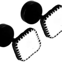 Square Studs For Men Black-image-97