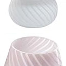 HEAVENGLOW 2X Modern Mushroom Table Lamp Glass Light LED Night Light for Living Room-image-28