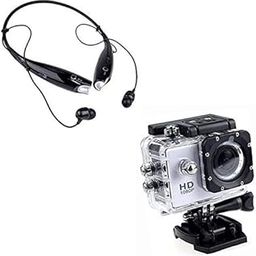 Raptas Action Camera 1080P 16MP Sports Camera Full HD 2.0 Inch Action Camera with HBS-730 Neckband Wireless Bluetooth Waterproof Headset-picture-22