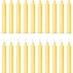 Stick Candles Healing Candles/Spell Candle Especially Meant for Healing, Chakras, Ritual Candles, Decoration, Lighting, Home Decor || Burning Time 3 to 4 Hours Each (Yellow Stick, 20 PCS)-8