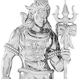 Sterling Silver (92.5% purity) God Shiv Ji Pendant for Men & Women Pure Silver Lord Shiv Ji Locket for Good Health & Wealth (P-Hanuman-Gen-19)-picture-16