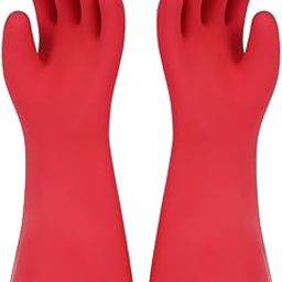 Jupiter Industries Seamless Electric Shockproof Insulated Hand Rubber 33Kva Gloves - Red (Pack of 1 Pair)-15