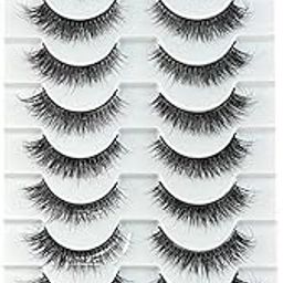 LADY AMOR 10-in-1 PAIR 3D Faux Mink False Eyelashes | Reusable Lightweight & Natural Looking Lashes | Bold Eye Makeup Look | Pair of 10 for Party, Bridal & Professional Use-picture-54
