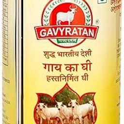 Gavyratan Pathmeda A2 Desi Cow Bilona Ghee - Natural Flavour, 1 liter, Bi-Directionally Churned, Traditional Vedic Process, High Smoke Point, Made by Rural Communities-image-87