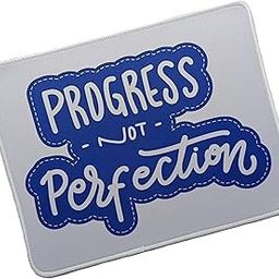 Laptop Mousepad, Progress Not Perfection Motivational Mouse Pad – 9"x7.5" – Non-Slip Rubber Base, Smooth Surface for Office, Home, School – Stylish Desk Accessory for Productivity & Inspiration-image-12