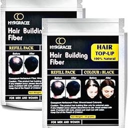 Good High Hyrgracee Hair Fibers Refill Pack absolute natural Black Instantly Thick Hair 50 gm-image-73