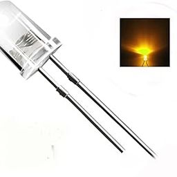 YenTel (Pack of 50) 5 mm Transparent Light Emitting Diode Led Dc 1.5 Volt - 3 Volt Mini Led Bulbs For Industrial & Scientific, Indicators Electronic Projects & Multipurpose Uses (YELLOW)-19