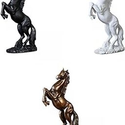 MERISHOPP 3PCS Horse Statue Home Decoration Sculpture Resin Modern Decorative Figure|Home & Garden|Home D?©cor|Figurines-image-24