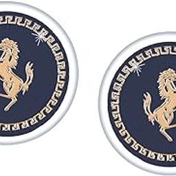 Unique Spin-Able Earth Globe Watch Movement Shape Stainless Steel Formal Cufflinks for Men (Horse Design)-image-43