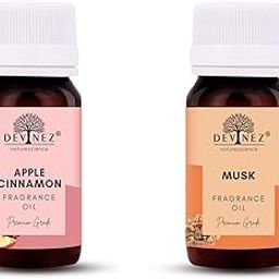 Devinez Apple Cinnamon, Musk Fragrance Aroma Oil for Diffuser/Ultrasonic Aroma/Tealight/Reed (Multicolor, 15ml Each)-image-50