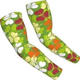 St. Patrick's Day3 Arm Sleeves Cooling UV Sun Protection Sports Compression Sleeves for Men Women Golf Basketball Arm Sleeves-image-7