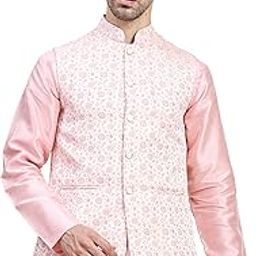 Mens Stylish Polyster Floral Digital Printed Nehru Jacket | Two Pockets | Mandarin Collar | Lightweight | Comfortable Mens Nehru Jacket-image-97