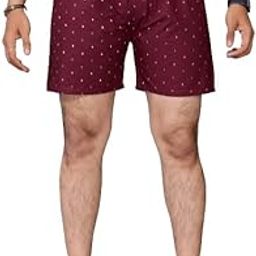 Men's Cotton Printed Regular Boxer Shorts - Pack of 4 (Maroon_4XL_1)-image-76