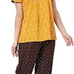 Women’s Rayon Night Suit – Short Sleeves, Round Neck Sleepwear Set for Women & Girls – Soft & Comfortable Nightwear-image-70