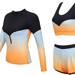 Women's Swimsuit Female Swimming Suit for Swimming Pool Beach Party Vacation M|Clothing, Shoes & Accessories | Womens Clothing | Swimwear|1 Set Three Piece Swimsuit-image-87