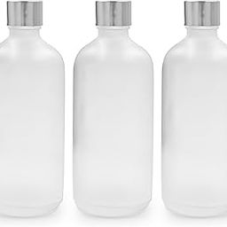 Happy Packaging 100ML Clear Frosted Round Empty Glass Bottle | Silver Screw Cap| Euro Dropper | Refillable | Leak Proof For Essential Oils | DIY Perfumes | DIY serums (12)-4