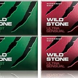 Wild Stone 2 Forest Spice Soap & 2 Ultra Sensual Soap (125 Gm Each)-53