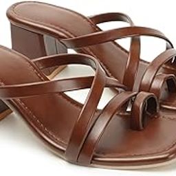 Women's Block Heel Sandal | Trendy Women's Sandal | Trendy Block Heel Sandals for Women | Daily Use Branded & Stylish Slippers (Article-260)-image-3