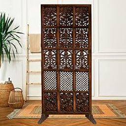 Shilpi Single Panel Wooden Partition (Brown) (72X36)-image-57