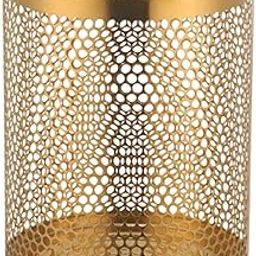 Waste Paper Basket Recycling Bin for Housewarming Gift Household Living Room Gold-picture-18