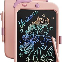 proffisy 10 Inch LCD Writing Tablet for Kids, Unicorn Toys Gifts for Toddler Girl, Drawing, Playing, Handwriting, Educational and Travel Toys, Birthday Gift for 3 4 5 6 7 8 9 Year Old Girls(Pink)-14