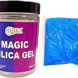 IRIKA Magic Blue Silica Gel (250g) for Dry Flowers – Reusable & Non-Toxic Desiccant for Resin Art & Craft-image-88