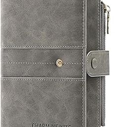 RFID Blocking Leather Passport Wallet Cover Case with Pen and Card Slots Travel Wallet for Women/Men Travel Must Haves Accessories Passport Covers（Gray）-picture-53
