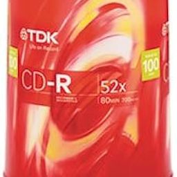 TDK Electronics Corp. CD-R Discs, 700MB, 80Min, 52x, 100/PK, Silver-picture-27
