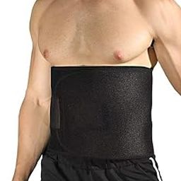 BELIONERA Body Slim Look Belt Up to 45 Inch, Men's and Women's Waist Trimmer Slimming Neoprene Ab Belt Trainer for Faster Weight Loss Fat Burner Tummy Exercise-image-80