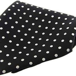 Black Pocket Square With White Polka Print Premium Mens Solid Micro Fiber Silk Satin Pocket Square Wedding Handkerchiefs-image-93
