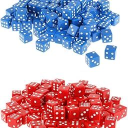 BNF® 200 Pack Opaque 16mm Six Sided Spot Dice RPG Games Red & Blue | Accessories | Role Playing Games | Games-image-7