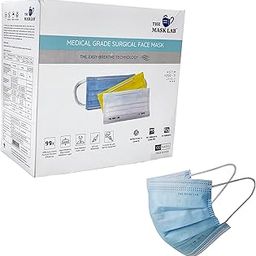 3 Ply Surgical Mask/Disposable Respirator with Ear Loops ASTM F2100-11 (U.S.) Approved - Pack of 100-26
