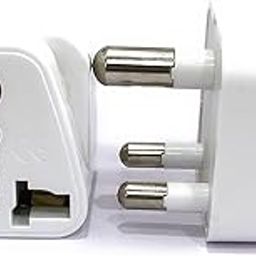 Hi-Plasst (Pack of 2) US to India Converter Plug – Type D Adapter with 3-Pin Design | UK to India Travel Adapter for Laptop, Camera, Charger | Compatible with Indian Sockets-12