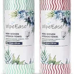 Playzip Non-Woven Kitchen Towel Roll – 80 Pulls, 23x20 cm – Reusable & Washable Multipurpose Cleaning Wipes – High Absorbent, Strong & Thick Tissue Roll for Kitchen, Home & Office Use, Pack of 2-image-30