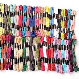 Hand Embroidered Cotton Thread Skeins Set For Craft & Projects (Multicolor, Pack Of 25), 100 Gram-127