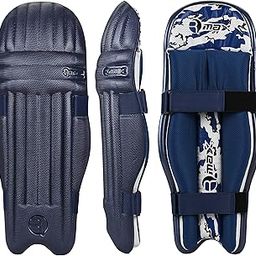 RMAX EVA Cotton Cricket Batting Leg Guard Pad High-Impact Protection, Comfort, and Advanced Features for Cricketers ( Full Size, Navy Blue)-image-5