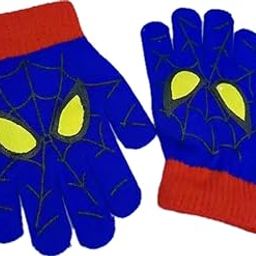 V BIRDS Children's Gloves Student's Winter Warm Thickened Bike Mittens Children's Cartoon Cute Christmas Gift Pack Of 01(Free Size,Blue)-image-97