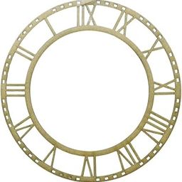 Acrylic Golden Acrylic Roman Numbers for Clock for Resin Digits for Clock Making in Resin Art, MDF Craft, Decoupage Craft, DIY Craft (6 inch)-83