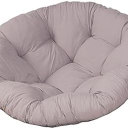 UJEAVETTE Hanging Egg Chair Cushion Outdoor Chair Seat Cushion for Balcony Living Room Gray-image-89