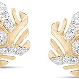 Yellow and White Gold and Diamond Hexagon Gleam Earrings(533825SBCAFA092BA000044, 1.127gm)-image-24