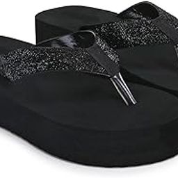 Flip Flop for Women | Soft Comfortable | Breathable | Fashionable | Stylish | Trendy | Super soft | Lightweight | Anti-Slip Sole | Indoor & Outdoor | (DW-021) (Black)-image-78