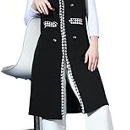 Casual Solid Front Open Longline Shrug for Women, Girl-image-13