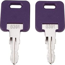 DVPARTS 2X RV Camper Keys G391 Compatible with Global Link Global Link, Fastec, Bauer, Lippert Components RV Standard Baggage-image-2