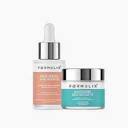 FORMULIX Hydrate & Restore Kit, Snail Mucin Face Serum & Beta Glucan Moisturizer, Reduces Fine Lines And Wrinkles , Hydrates And Glows Skin, Heals And Repairs Skin ( 30ml + 50g)-3