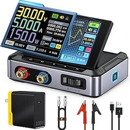 FNIRSI DPS-150 DC Power Supply Variable, 0-30V 0-5A Adjustable DC CNC Power Supply with 4-Digit IPS Display, <20mV Power Ripple, PD/QC/DC Input, PC Programmable Regulated Switching Supply by Skyking-15