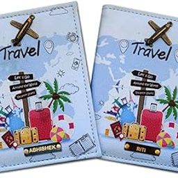 Multicolor Unisex Travel Passport Covers(GC-TRA-2PC)-18