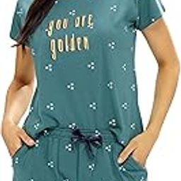 Women's Cotton Three Star Printed Top & Shorts Set-image-79