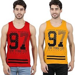 Men Cotton Regular Fit Printed Vest Combo Pack of 2-image-72