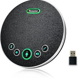 Tenveo Conference Speaker with Microphone, Bluetooth/Wireless/USB omnidirectional Speakerphone Noise Cancelling Conference Call 360° Pickup for Skype Zoom MicroTeams for 10~12 People Online Meeting-15